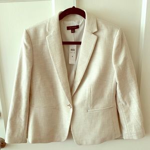 NWT Ann Taylor Cream Blazer
